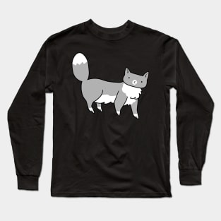 Fluffy Blue Tuxedo Cat Long Sleeve T-Shirt